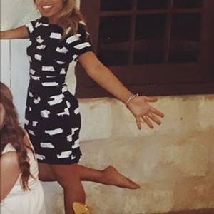 French Connection fitted short sleeve dress